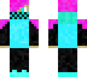 pink and cyan idk