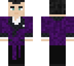 purple smoking jacket