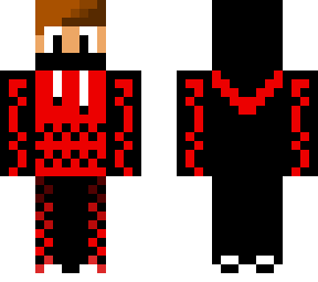 red & black