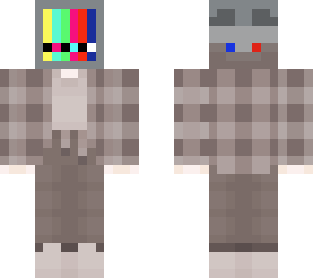 tv head with sweater