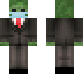 zombie with suit and a mask