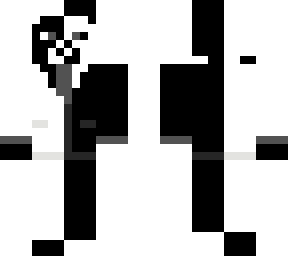 black'n'white steve in a suit