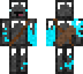 black skeppy coverd with cyan paint