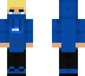 blond boy with blue suit