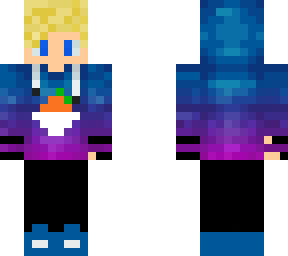 blonde blue eyes version of purple to blue sweatshirt boy