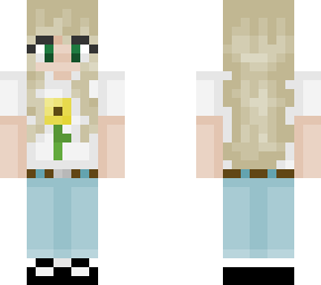 blonde cute sunflower girl