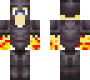 blonde fire hands netherite