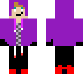 blonde guy with purple sweater