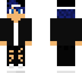 blue haired formal emo boy
