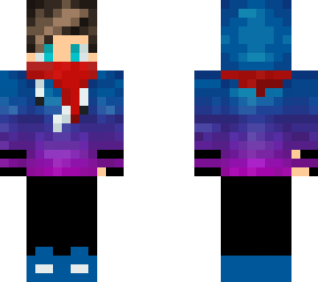 blue purple hoodie boy (slim)