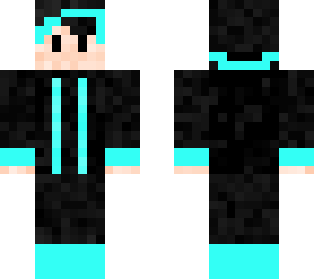 boy with cyan hoodie