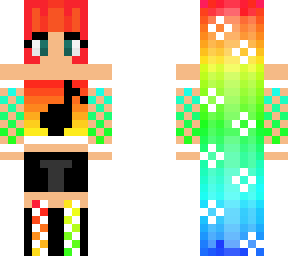cute, rainbow, music, crop top girl (credit to rarechocabases)