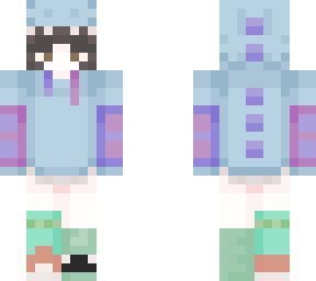 dino skin||purple, lightblue, and blueish purpleish||