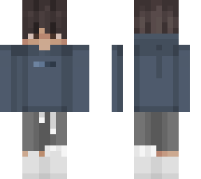 e boy with blue hoodie