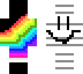 half rainbow half face:)