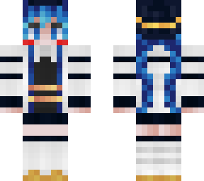 kawaii blue haired senpai