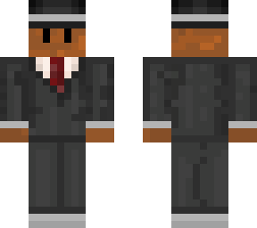 man in black suit