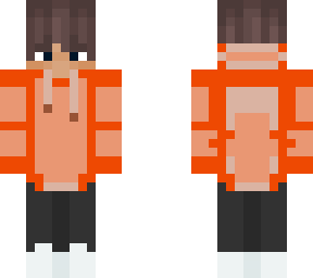 orange hoodie boy