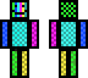 pixel boy multicoloured