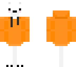 polar bear orange hoodie