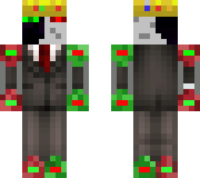 ranboo with red and green armor