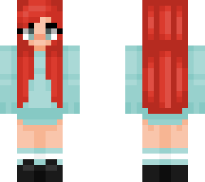 red orange girl