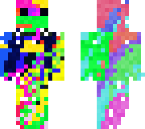 splattered with paint
