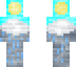 sun over cloud