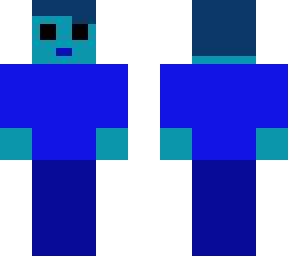 the blue man