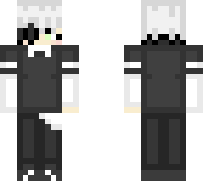white and black haired alt kid