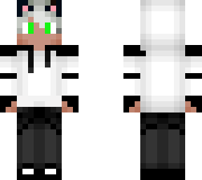 white hoodie fox skin