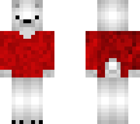 bear in red sweater
