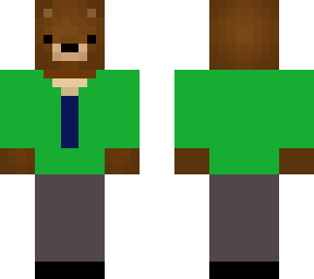 bear with suit (green)