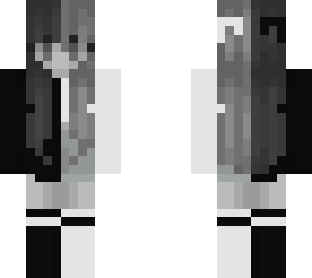 black and white