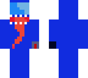 blue among if character with younger and teeth with knife