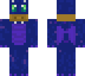 blue dragon with green eyes