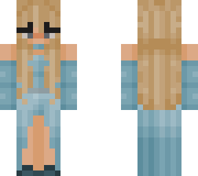 blue dress