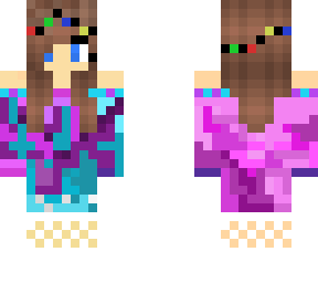 cute purple xmas girl