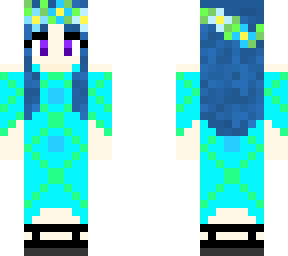 formal wear for a blue haired girl (blue)