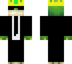 frog with a crown and a suit