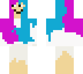 girl with cotton candy hair