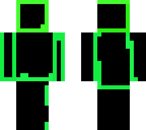 green and black (bad skin)