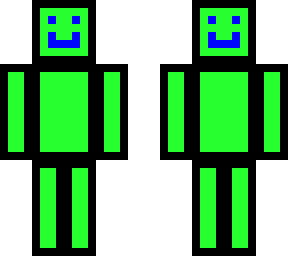 green outline