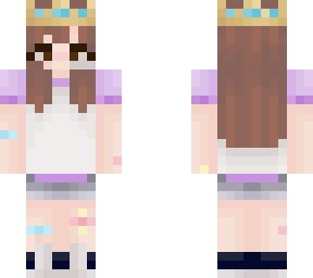just a normal girl with a crown and a secret face