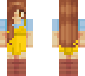 my skin for minecraft but with a yellow dress