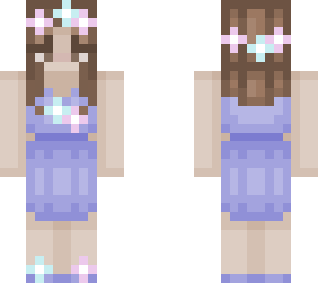 purple flower girl