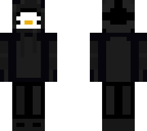 remix of penguin in a black suit