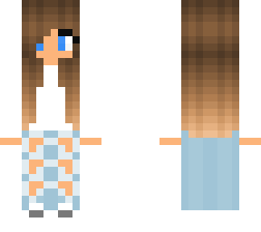 rq girl in white shirt with blue jeans