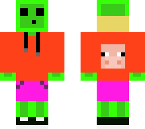 slime in hoodie