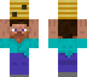 small steve with bee house